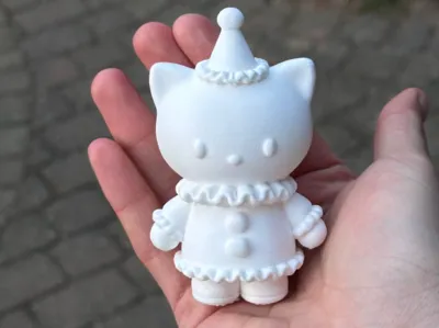 Hello Kitty Inspired Clown Cat