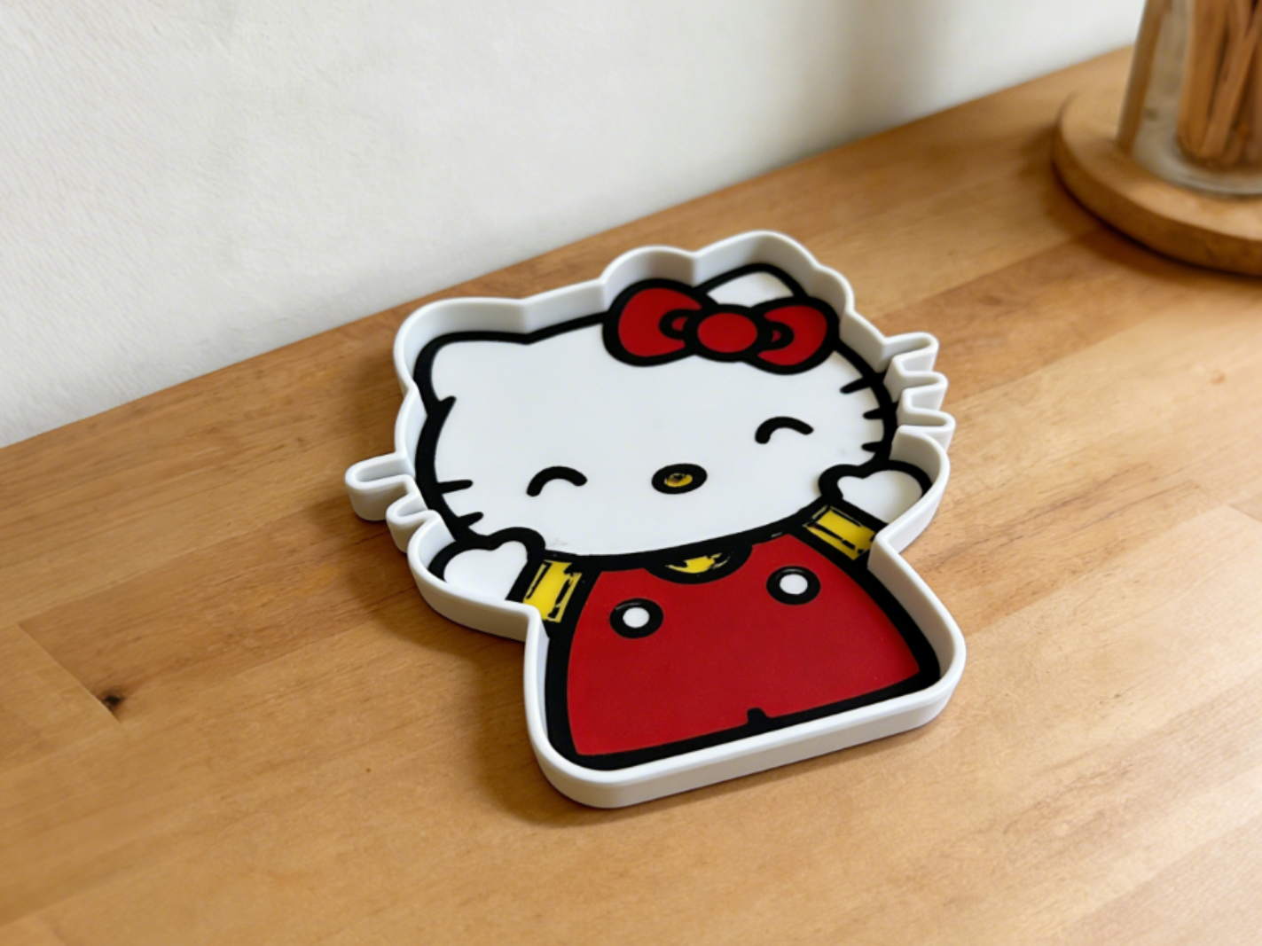 hellokitty多色收纳盘-可爱卡通盘子-动漫家居装饰置物盘