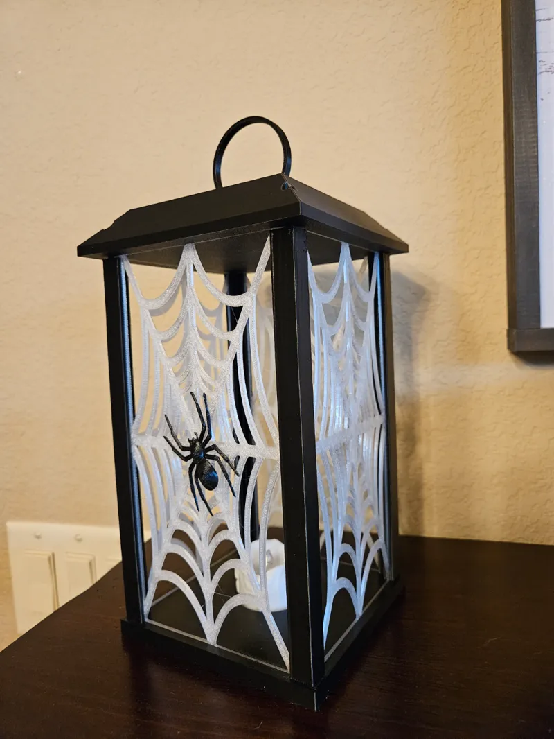 Halloween Spiderweb Lantern