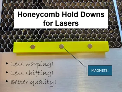 Honeycomb Laser Hold Downs - With Magnets