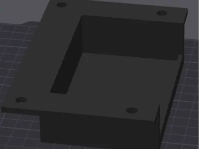 Simple underdesk tplink holder