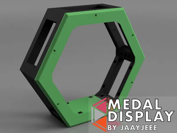 MedalDisplay Hex - vitrine modulaire à médailles