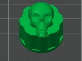 Moog style skull potentiometer knob