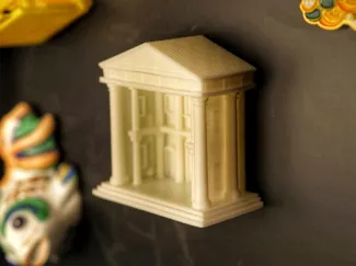 Mini Greek temple magnet
