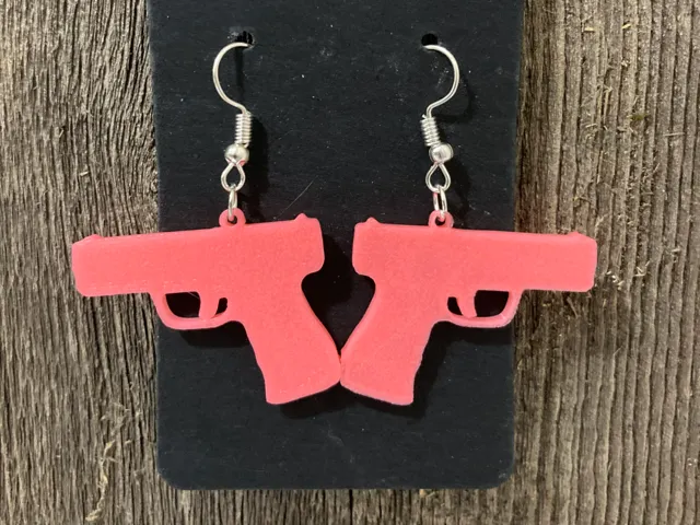 9mm Pistol Earrings