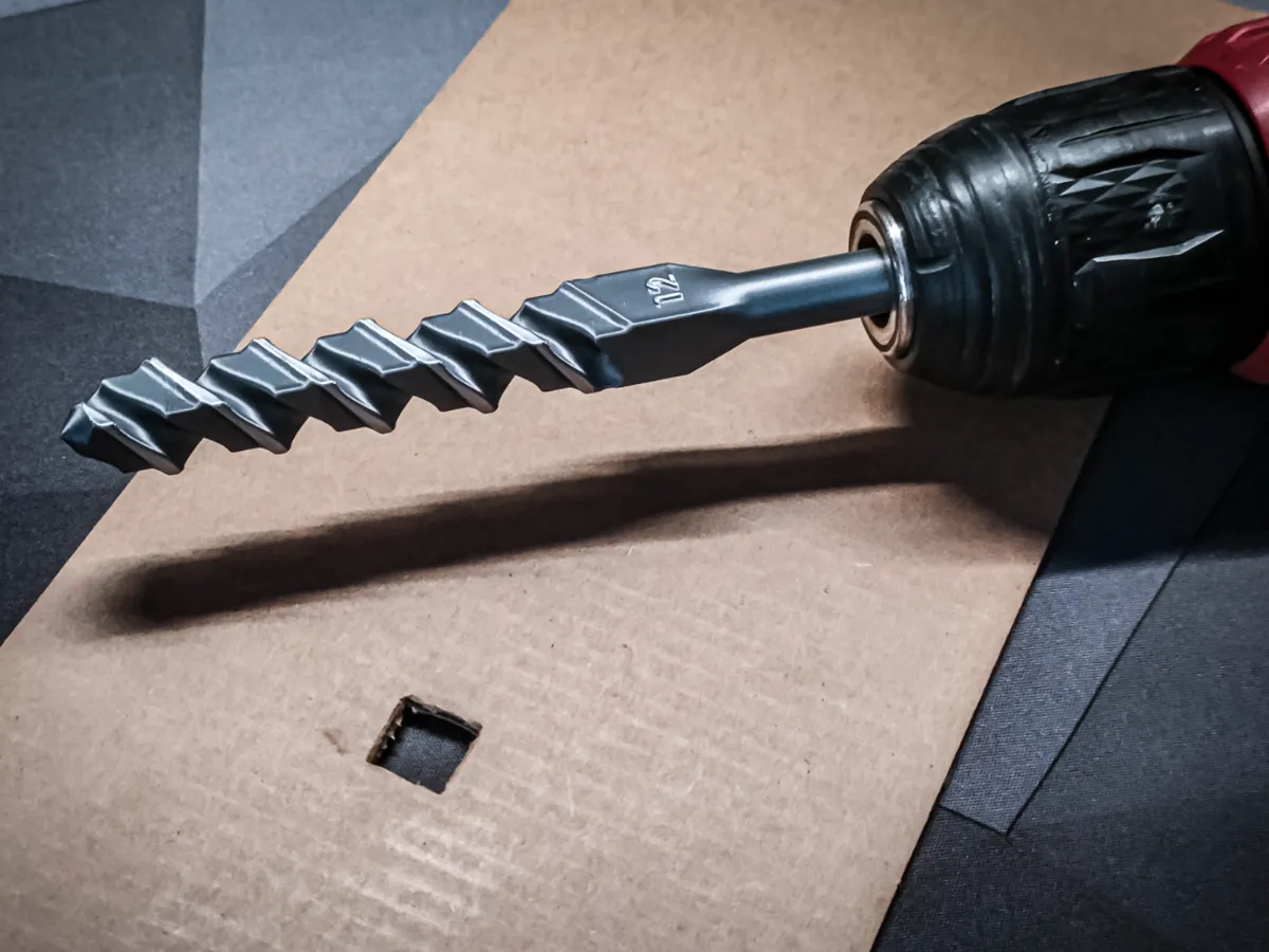 Square Hole Drill Bit – 12mm - Free 3D Print Model - MakerWorld