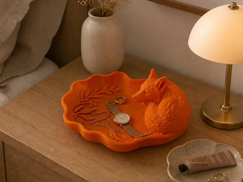 Fox Catchall Tray – Warm Charm & Elegant Design