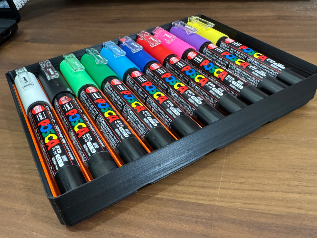 Gridfinity POSCA PC-1M Marker Holder - Parametric - 3D printed Organizers, in stock in India
