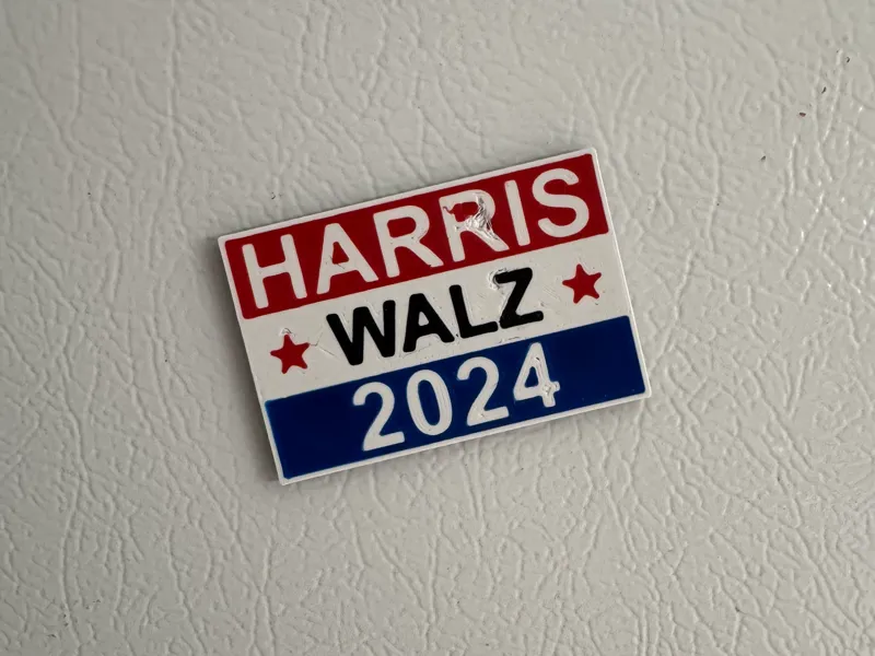 Harris Walz 2024 Fridge Magnet