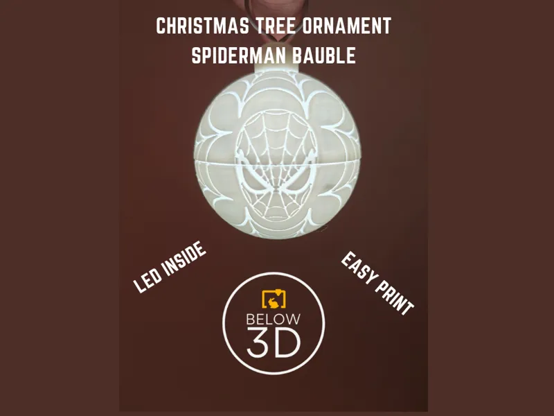 Spiderman Bauble Tree Ornament