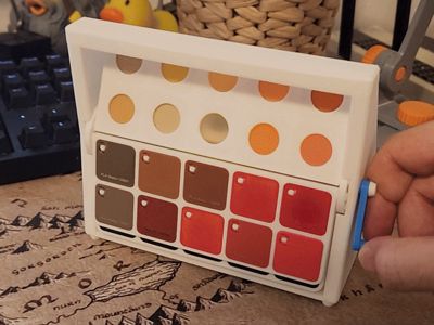 Split Flap Swatches Display