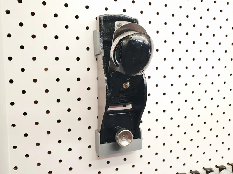 Pegboard Wall Block Plane Holder