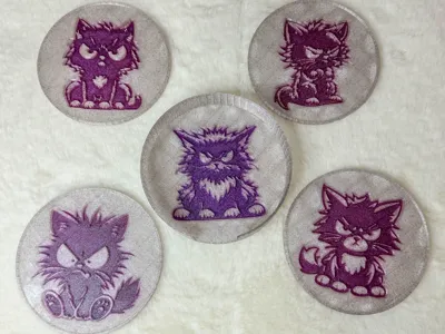 Angry Cat Coasters