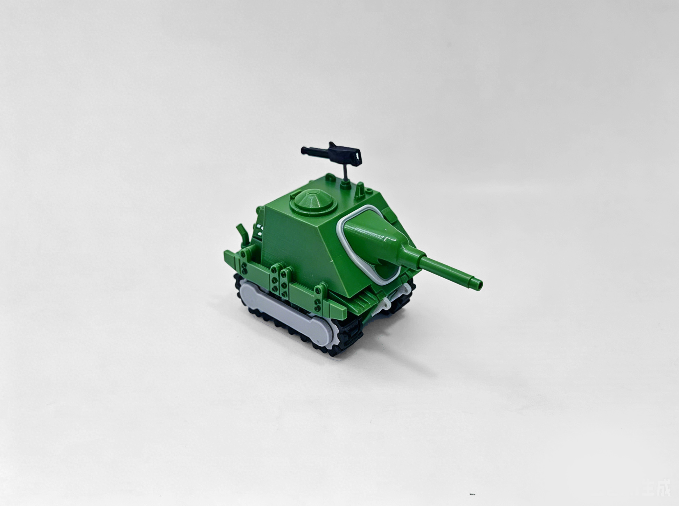 Miniatura 2 do modelo 3D 突击炮卡通Q版坦克