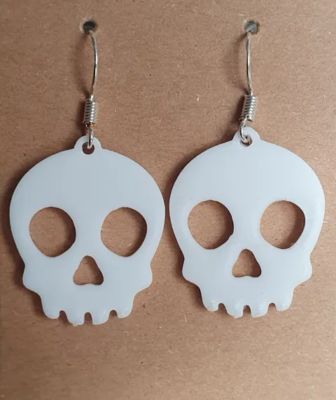 Skull earrings halloween