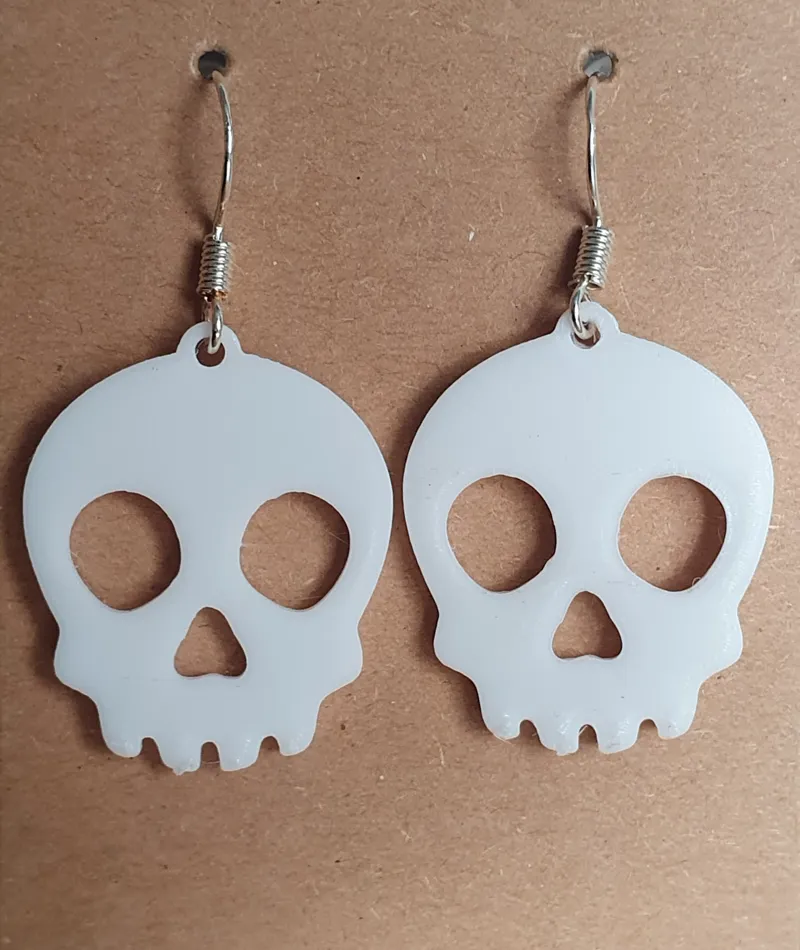 Skull earrings halloween