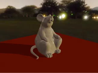 Chilled mouse figurine