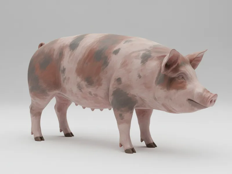 Realistic pig