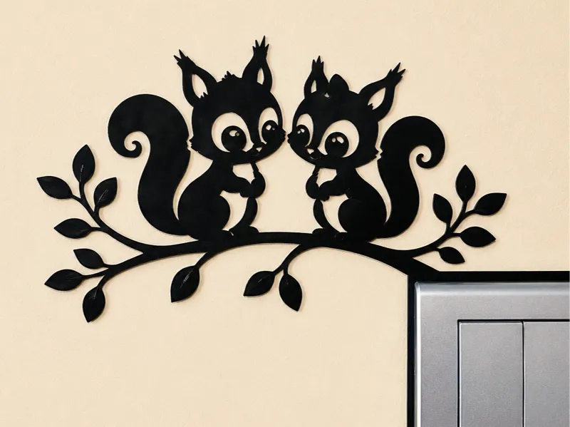 Light Switch Decoration – Squirrel 3
