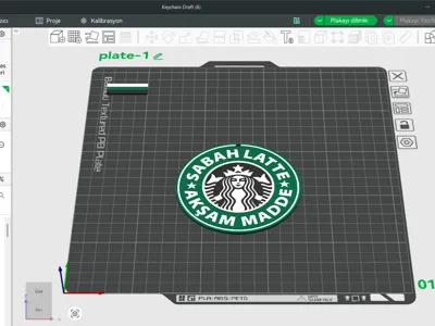 SABAH LATTE AKSAM MADDE STARBUCKS KEYCHAIN