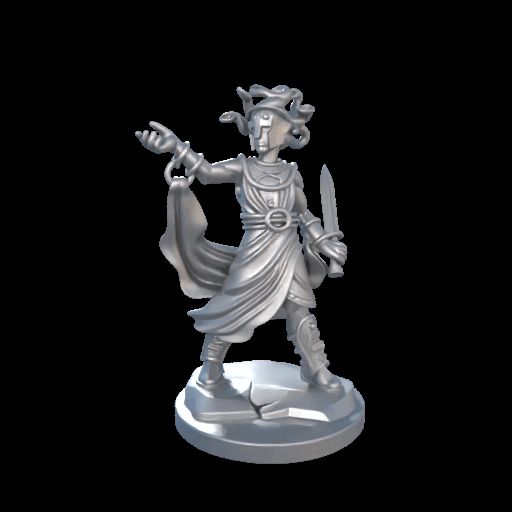 Dungeons & Dragons Frameworks Medusa 3D Model 