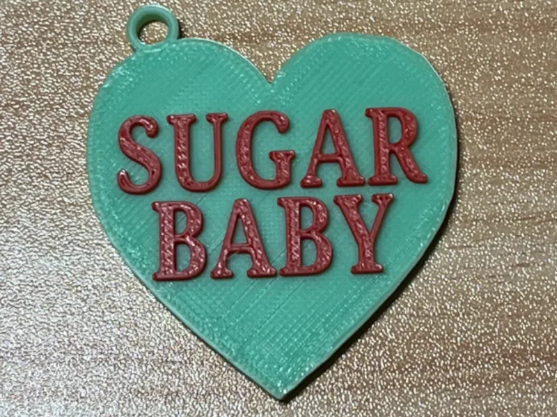 Conversation Heart Keychain - Sugar Baby