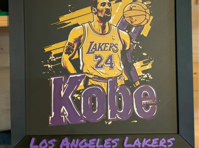 Tribute to Kobe-Lakers Hueforge