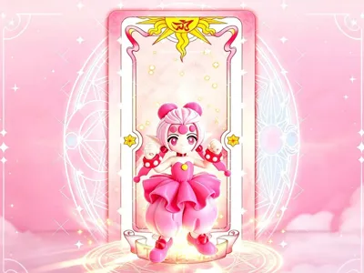 Cardcaptor Sakura Clow Card "The Power" fully disassembled parts (NO AMS)