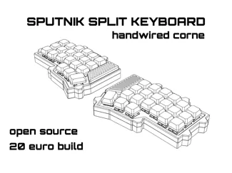 Sputnik Split Keyboard |Handwired Corne| ZMK |Ergo
