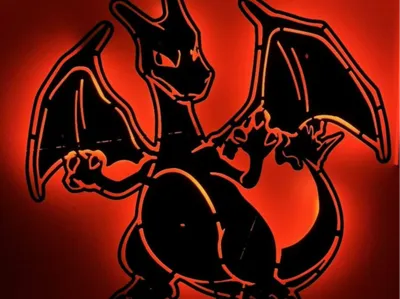Charizard pokemon dragon light wall mount LED