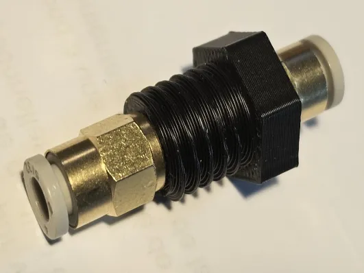 PC4-M6 back-to-back adaptor with M12 outer thread
