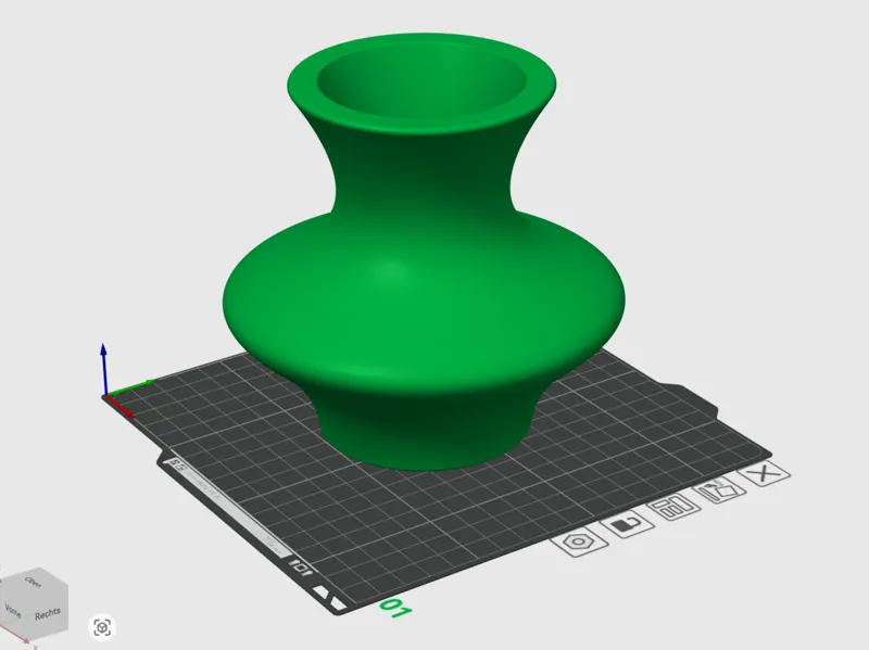 Vase für Blumen