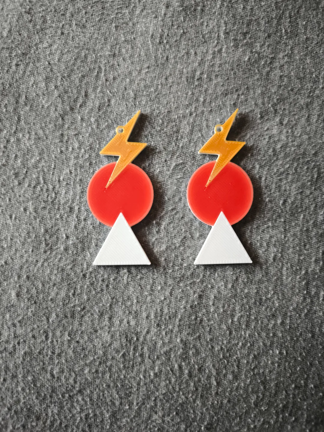 Modern earrings view 2