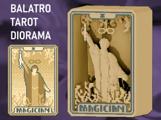 Balatro Tarot Cards 3D - Magician
