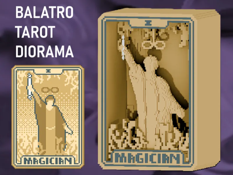 Balatro Tarot Cards 3D - Magician