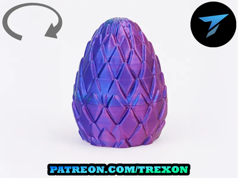 Dragon Egg with Scales Box with Screw Lid