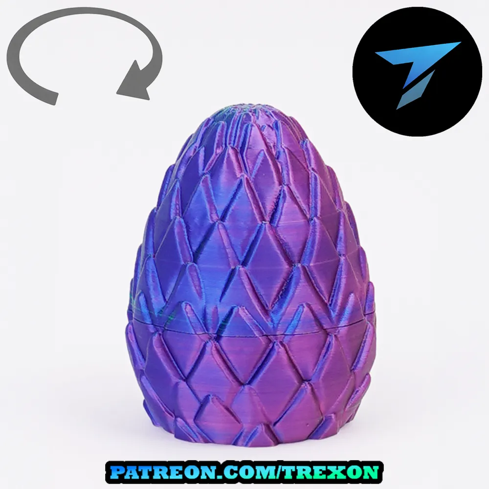 Dragon Egg with Scales Box with Screw Lid - Free 3D Print Model ...