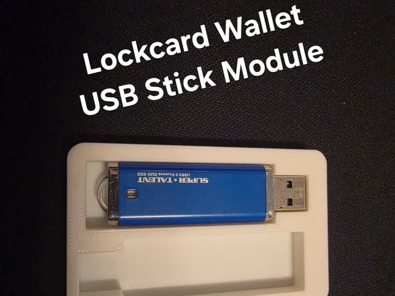 Lockcard Wallet USB Stick Module