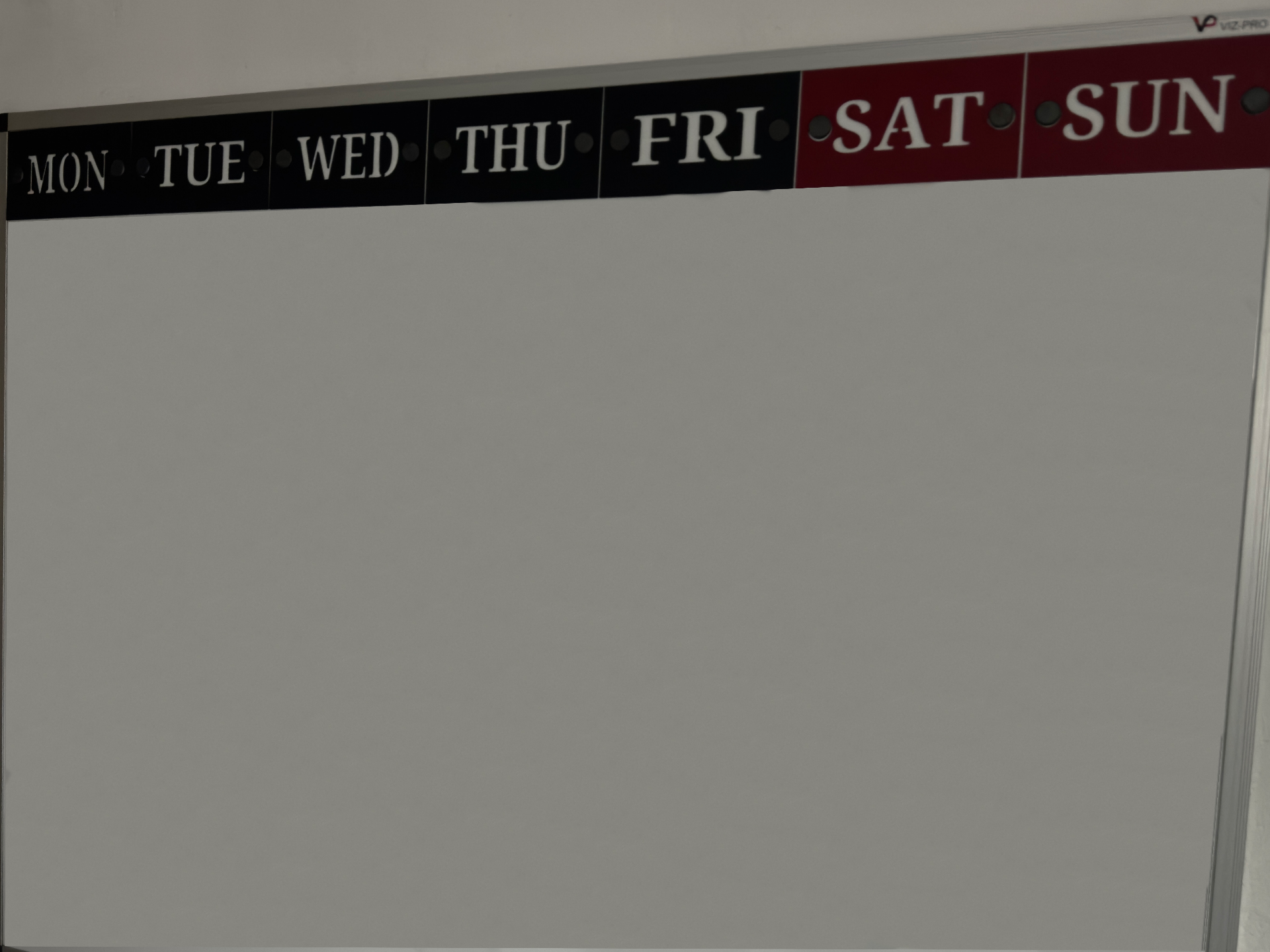 Whiteboard Weekly Modular Template