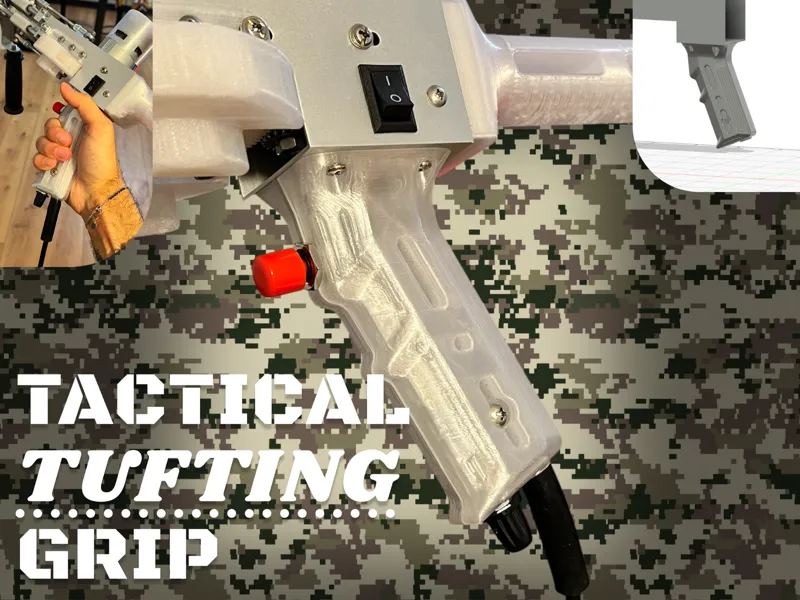 Tactical Grip Mod for Tufting Guns