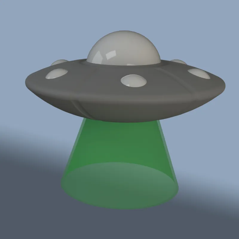 UFO bobblehead for spring plug