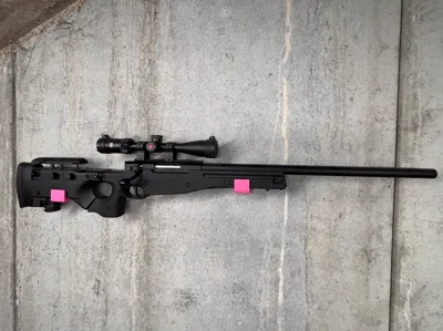 Airsoft rifle stand