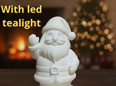 SANTA CLAUS TEALIGHT 2