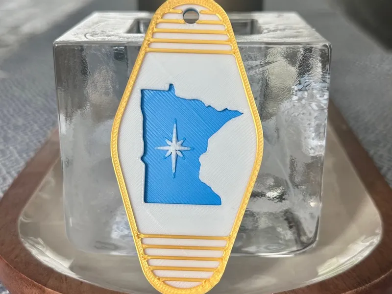 Minnesota Motel Keychain