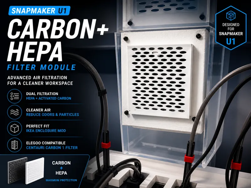 Snapmaker U1 Carbon+HEPA Filter (IKEA Enclosure)