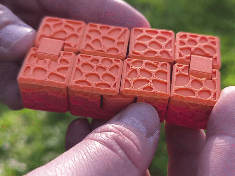 Voronoi Infinity Cube Fidget Toy