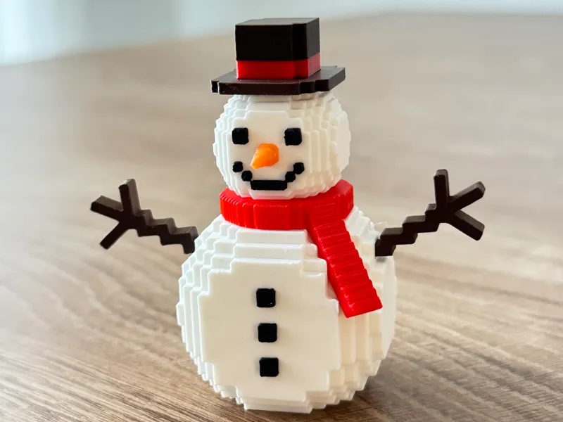 Pixel Frosty Snowman