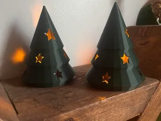 Christmas tree tea light cover