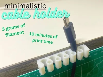 Minimalistic Cable Holder