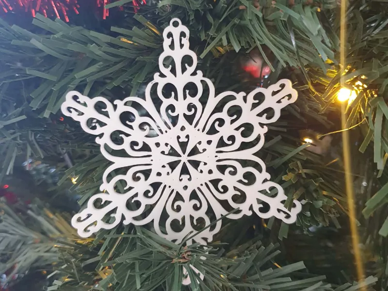 Christmas snowflake ornament 10